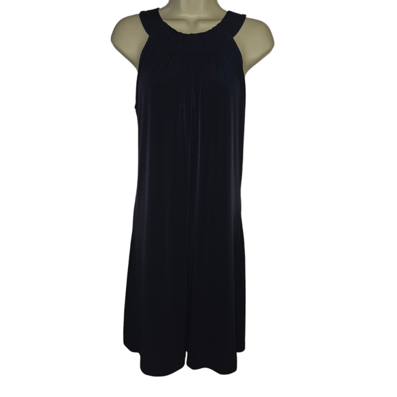 Calvin Klein Dark Blue Halter Top Dress with keyhole back, Size 4 - Picture 1 of 6